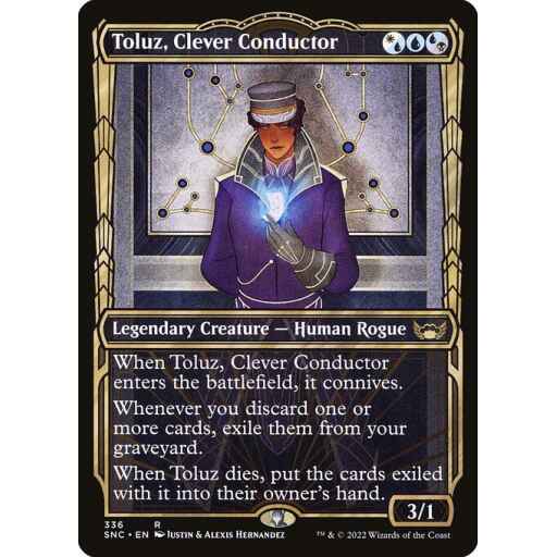 Streets of New Capenna - 336 - Toluz, Clever Conductor - Rare - Multi - Non-foil