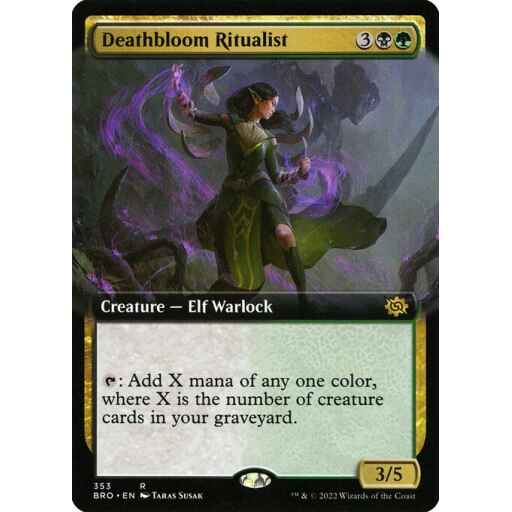 The Brothers' War - 353 - Deathbloom Ritualist - Rare - BG - Foil
