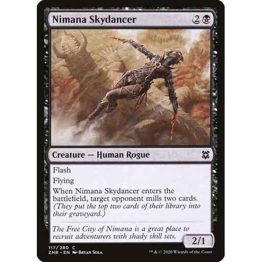 Zendikar Rising - 117 - Nimana Skydancer - Common - B - Non-foil