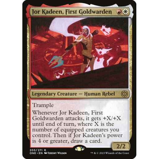 Phyrexia: All Will Be One - 203 - Jor Kadeen, First Goldwarden - Rare - WR - Non-foil