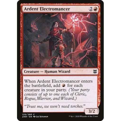 Zendikar Rising - 135 - Ardent Electromancer - Common - R - Non-foil
