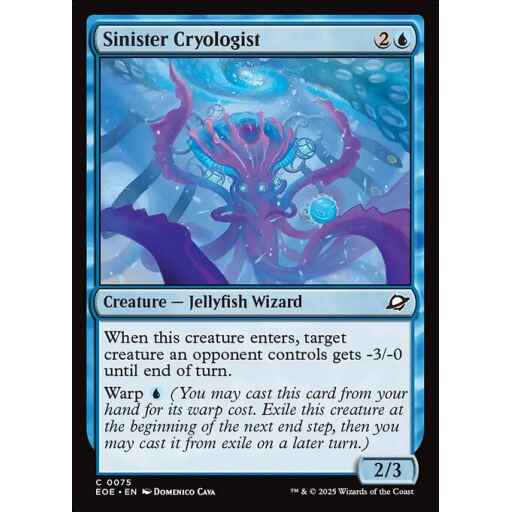 Edge of Eternities - 75 - Sinister Cryologist - Common - U - Non-foil