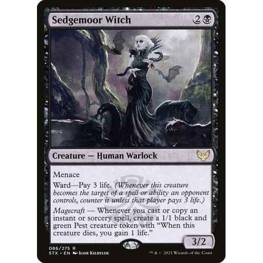 Strixhaven: School of Mages - 86 - Sedgemoor Witch - Rare - B - Foil
