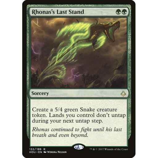 Hour of Devastation - 132 - Rhonas's Last Stand - Rare - G - Non-foil