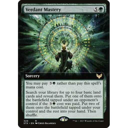 Strixhaven: School of Mages - 320 - Verdant Mastery - Rare - G - Non-foil