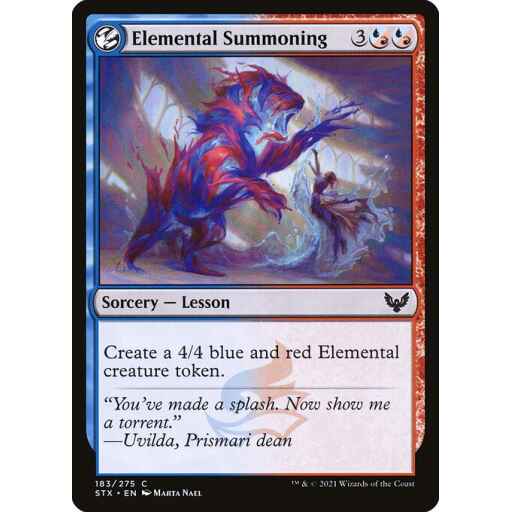 Strixhaven: School of Mages - 183 - Elemental Summoning - Common - UR - Non-foil