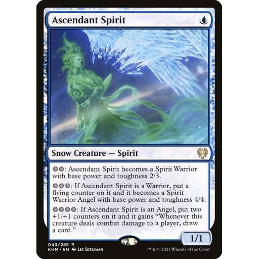 Kaldheim - 43 - Ascendant Spirit - Rare - U - Non-foil
