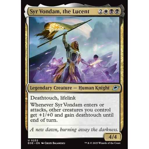 Edge of Eternities - 232 - Syr Vondam, the Lucent - Uncommon - WB - Non-foil