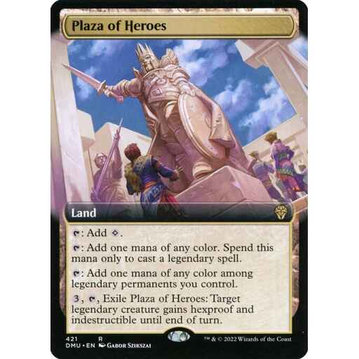 Dominaria United - 421 - Plaza of Heroes - Rare - C - Non-foil