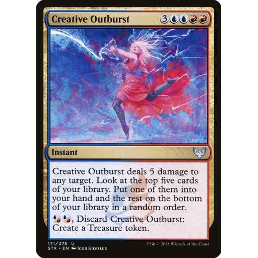 Strixhaven: School of Mages - 171 - Creative Outburst - Uncommon - UR - Non-foil