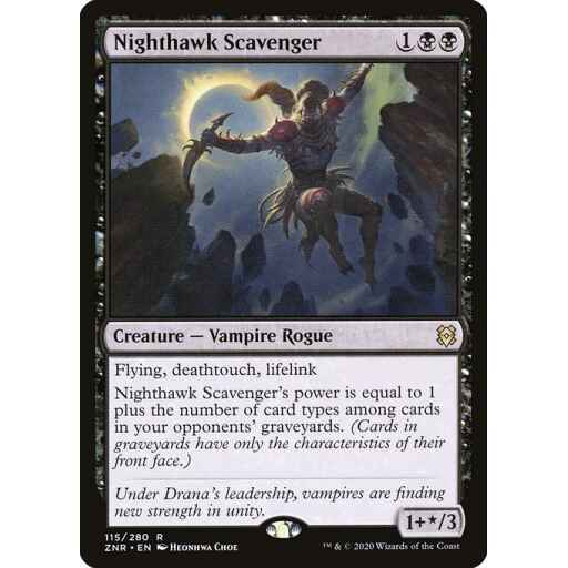 Zendikar Rising - 115 - Nighthawk Scavenger - Rare - B - Foil