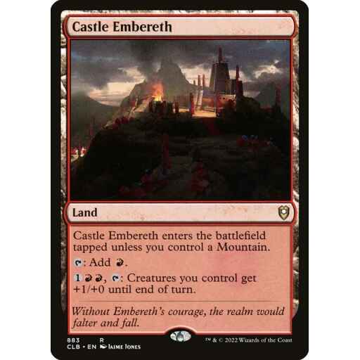 Commander Legends: Battle for Baldur's Gate - 883 - Castle Embereth - Rare - C - Non-foil