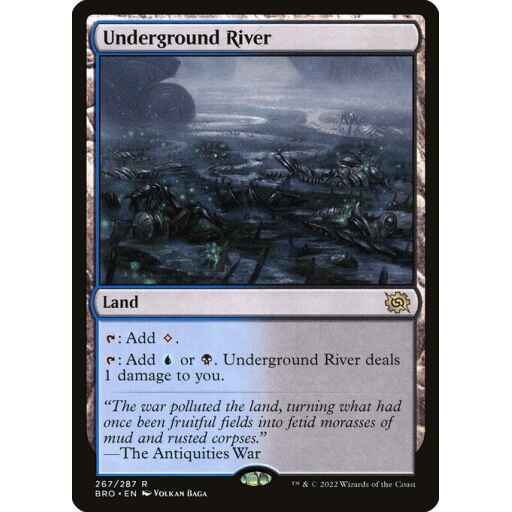 The Brothers' War - 267 - Underground River - Rare - C - Non-foil