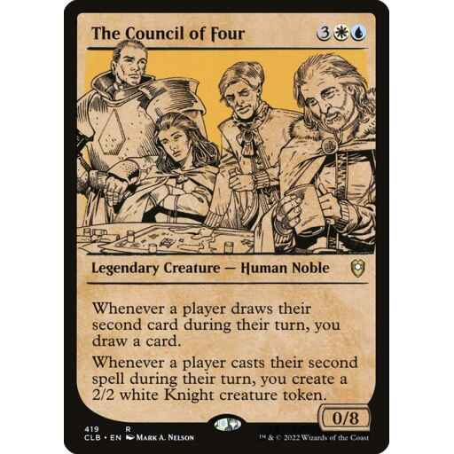 Commander Legends: Battle for Baldur's Gate - 419 - The Council of Four - Rare - WU - Non-foil