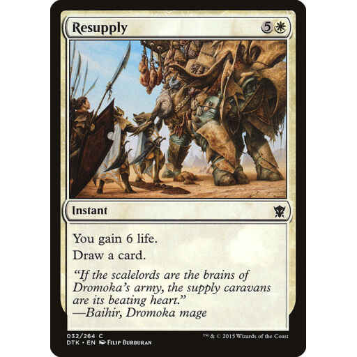 Dragons of Tarkir - 32 - Resupply - Common - W - Non-foil
