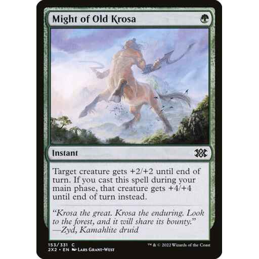 Double Masters 2022 - 153 - Might of Old Krosa - Common - G - Non-foil