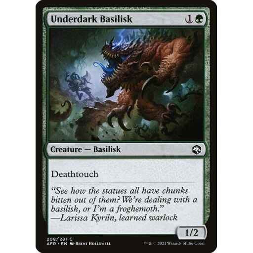 Adventures in the Forgotten Realms - 208 - Underdark Basilisk - Common - G - Non-foil