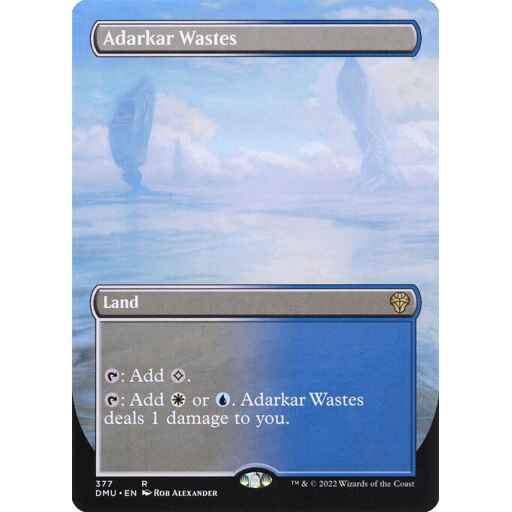 Dominaria United - 377 - Adarkar Wastes - Rare - C - Non-foil