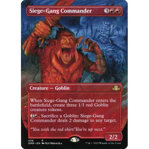 Dominaria Remastered - 436 - Siege-Gang Commander - Rare - R - Non-foil