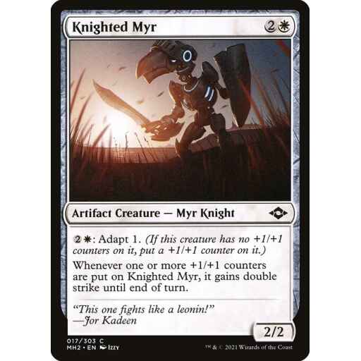 Modern Horizons 2 - 17 - Knighted Myr - Common - W - Non-foil