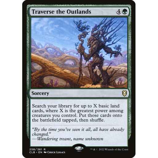 Commander Legends: Battle for Baldur's Gate - 258 - Traverse the Outlands - Rare - G - Non-foil