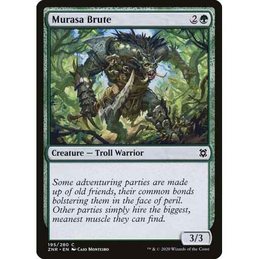 Zendikar Rising - 195 - Murasa Brute - Common - G - Non-foil