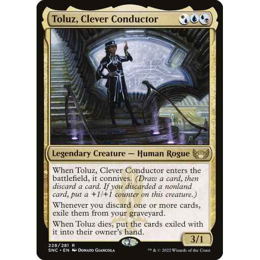 Streets of New Capenna - 228 - Toluz, Clever Conductor - Rare - Multi - Non-foil