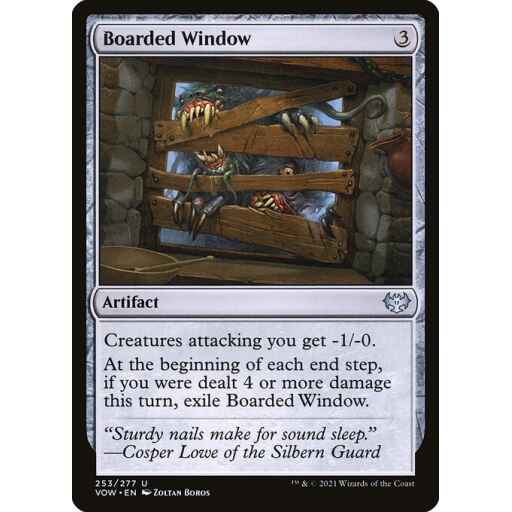 Innistrad: Crimson Vow - 253 - Boarded Window - Uncommon - C - Foil