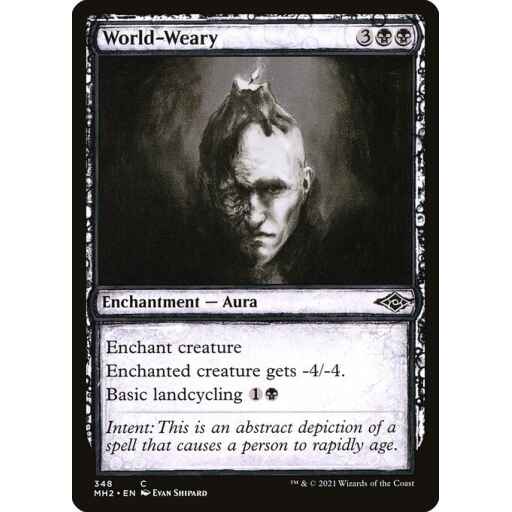 Modern Horizons 2 - 348 - World-Weary - Common - B - Foil