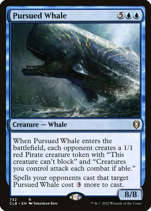 Commander Legends: Battle for Baldur's Gate - 732 - Pursued Whale - Rare - U - Non-foil
