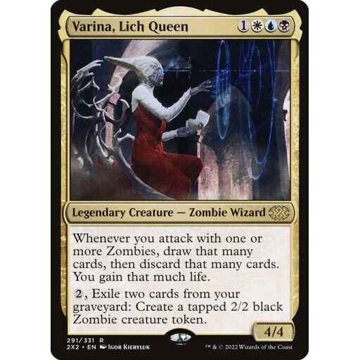 Double Masters 2022 - 291 - Varina, Lich Queen - Rare - Multi - Non-foil