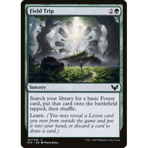 Strixhaven: School of Mages - 131 - Field Trip - Common - G - Non-foil