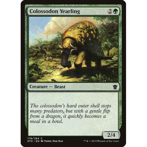 Dragons of Tarkir - 178 - Colossodon Yearling - Common - G - Non-foil