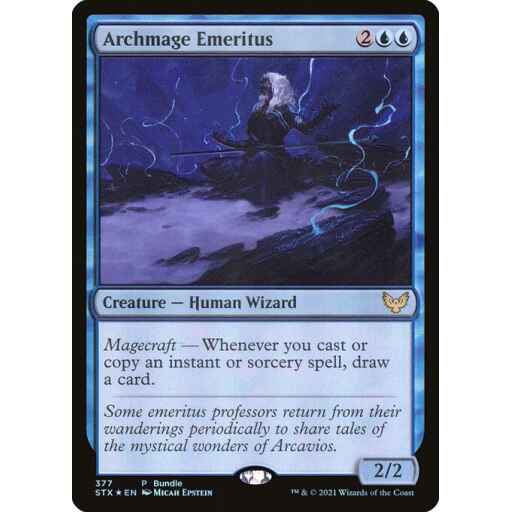 Strixhaven: School of Mages - 377 - Archmage Emeritus - Rare - U - Foil