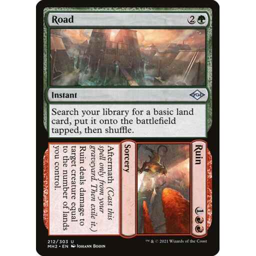 Modern Horizons 2 - 212 - Road // Ruin - Uncommon - RG - Non-foil