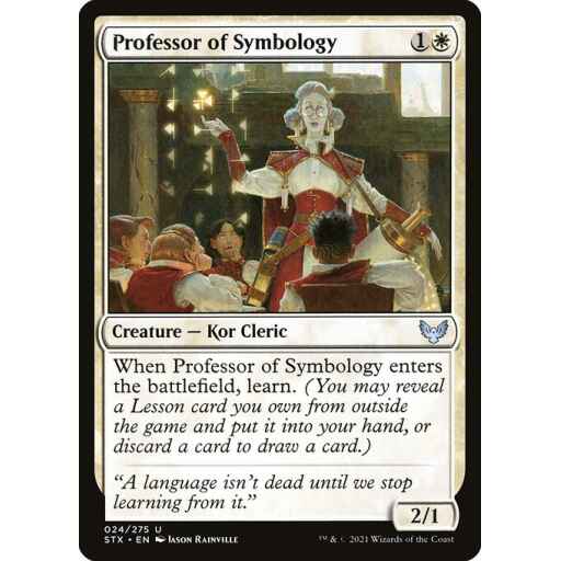 Strixhaven: School of Mages - 24 - Professor of Symbology - Uncommon - W - Non-foil