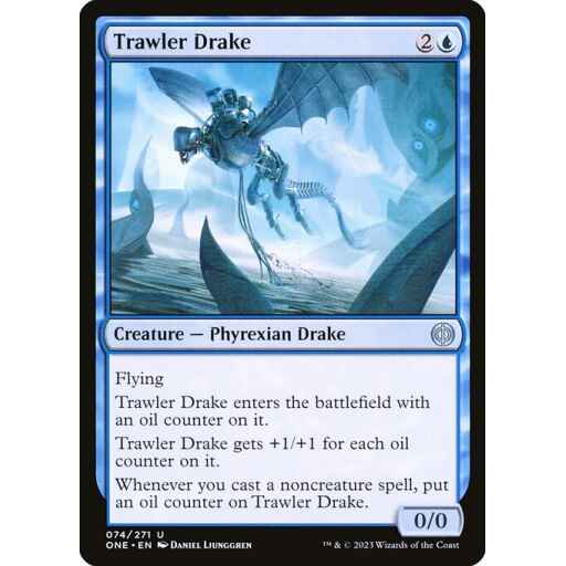 Phyrexia: All Will Be One - 74 - Trawler Drake - Uncommon - U - Foil