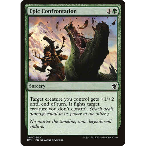 Dragons of Tarkir - 185 - Epic Confrontation - Common - G - Non-foil