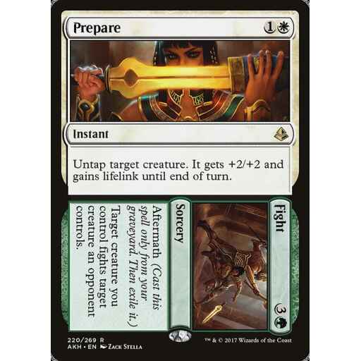 Amonkhet - 220 - Prepare // Fight - Rare - WG - Non-foil