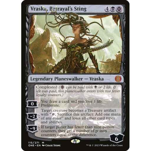 Phyrexia: All Will Be One - 115 - Vraska, Betrayal's Sting - Mythic - B - Non-foil