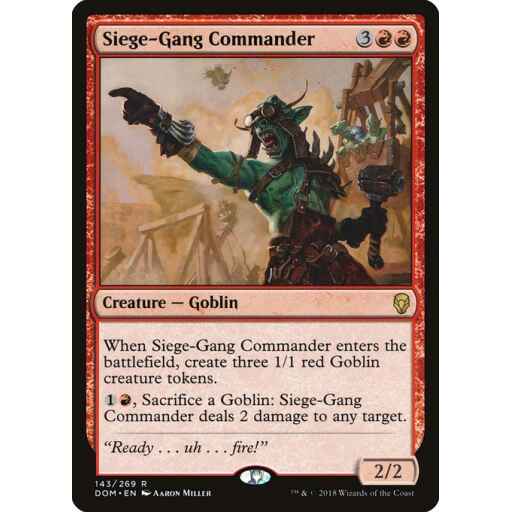 Dominaria - 143 - Siege-Gang Commander - Rare - R - Non-foil