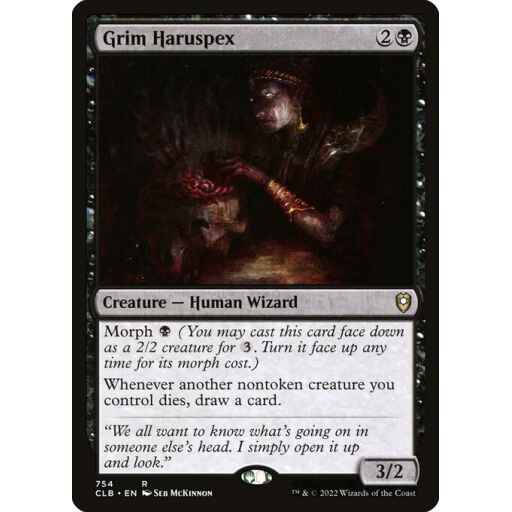 Commander Legends: Battle for Baldur's Gate - 754 - Grim Haruspex - Rare - B - Non-foil