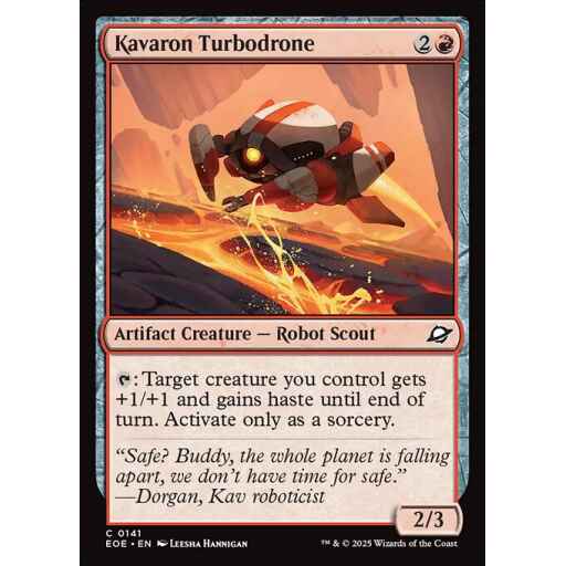 Edge of Eternities - 141 - Kavaron Turbodrone - Common - R - Foil