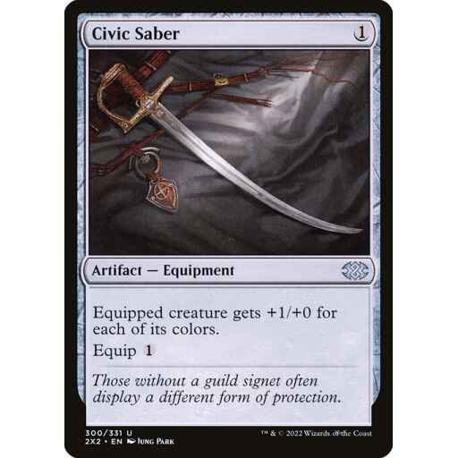 Double Masters 2022 - 300 - Civic Saber - Uncommon - C - Non-foil