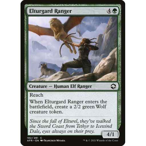 Adventures in the Forgotten Realms - 182 - Elturgard Ranger - Common - G - Non-foil
