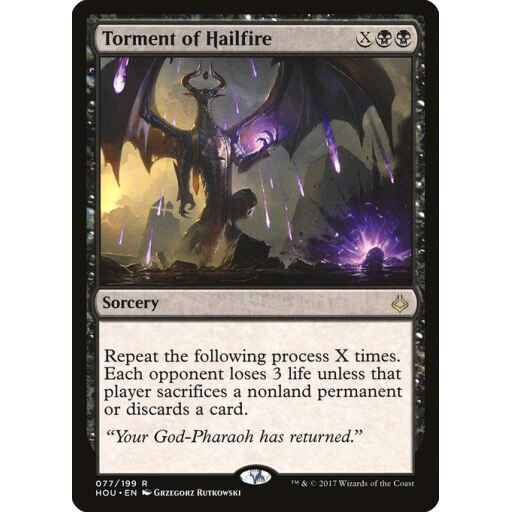 Hour of Devastation - 77 - Torment of Hailfire - Rare - B - Non-foil