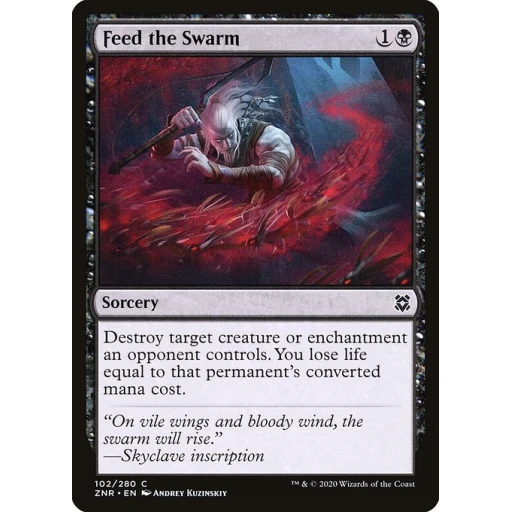 Zendikar Rising - 102 - Feed the Swarm - Common - B - Non-foil