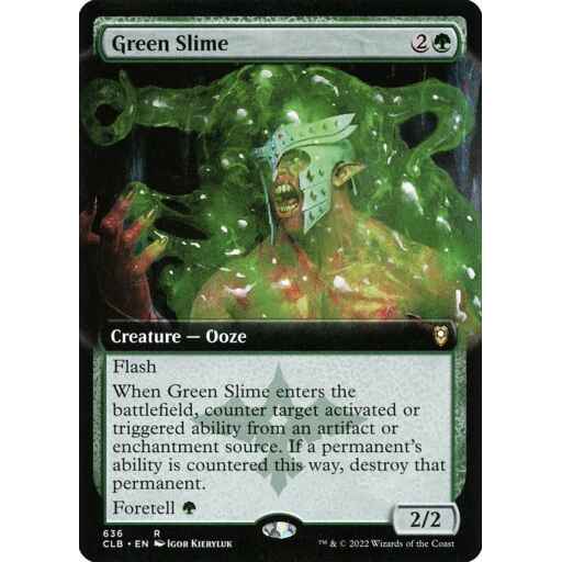 Commander Legends: Battle for Baldur's Gate - 636 - Green Slime - Rare - G - Non-foil
