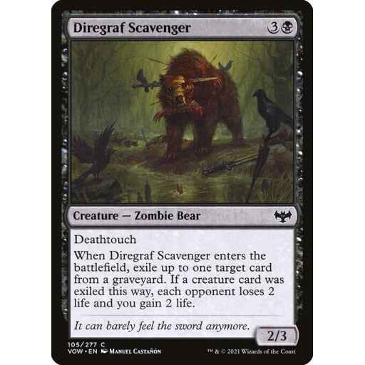 Innistrad: Crimson Vow - 105 - Diregraf Scavenger - Common - B - Non-foil