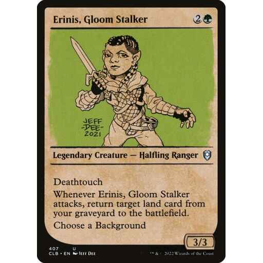 Commander Legends: Battle for Baldur's Gate - 407 - Erinis, Gloom Stalker - Uncommon - G - Non-foil
